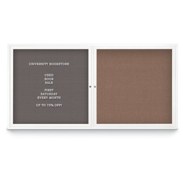 Corkboard, Black/Satin, 72"x48"